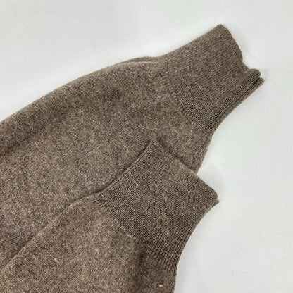 BRUNELLO CUCINELLI 布鲁奈罗·库奇内利 棕色 V领 羊绒 长袖针织衫 上衣