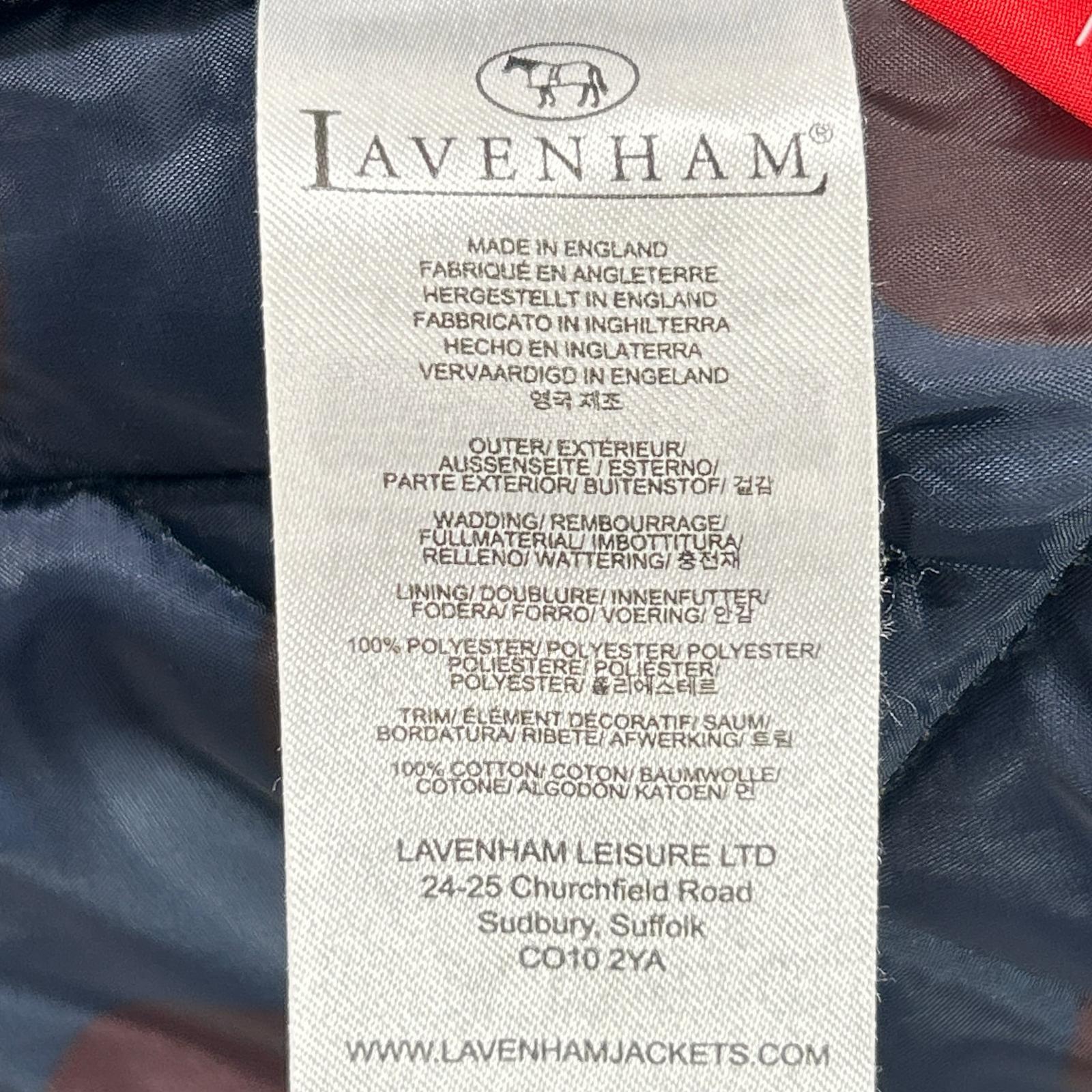 LAVENHAM ラベンハム カーキ 内側ドット柄 キルティングコート ジャケット