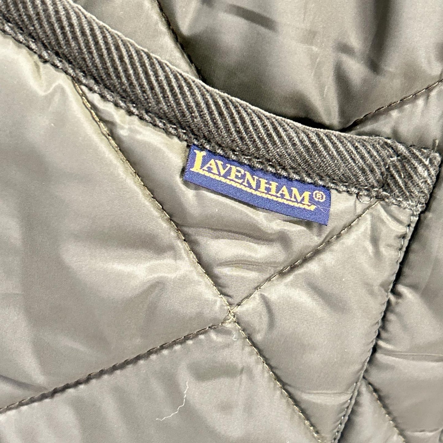LAVENHAM ラベンハム カーキ 内側ドット柄 キルティングコート ジャケット