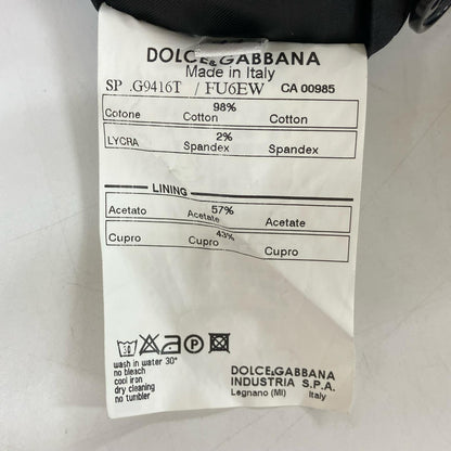 DOLCE&GABBANA DOLCE&GABBANA G9416T FU6EW Black Cotton Jacket