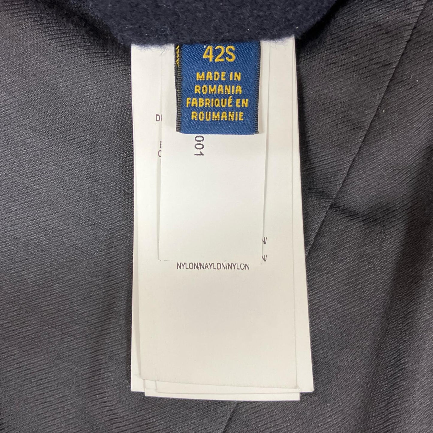 POLO RALPH LAUREN Polo 拉夫劳伦 海军蓝 羊毛混纺 斜纹布 牛角扣大衣 外套