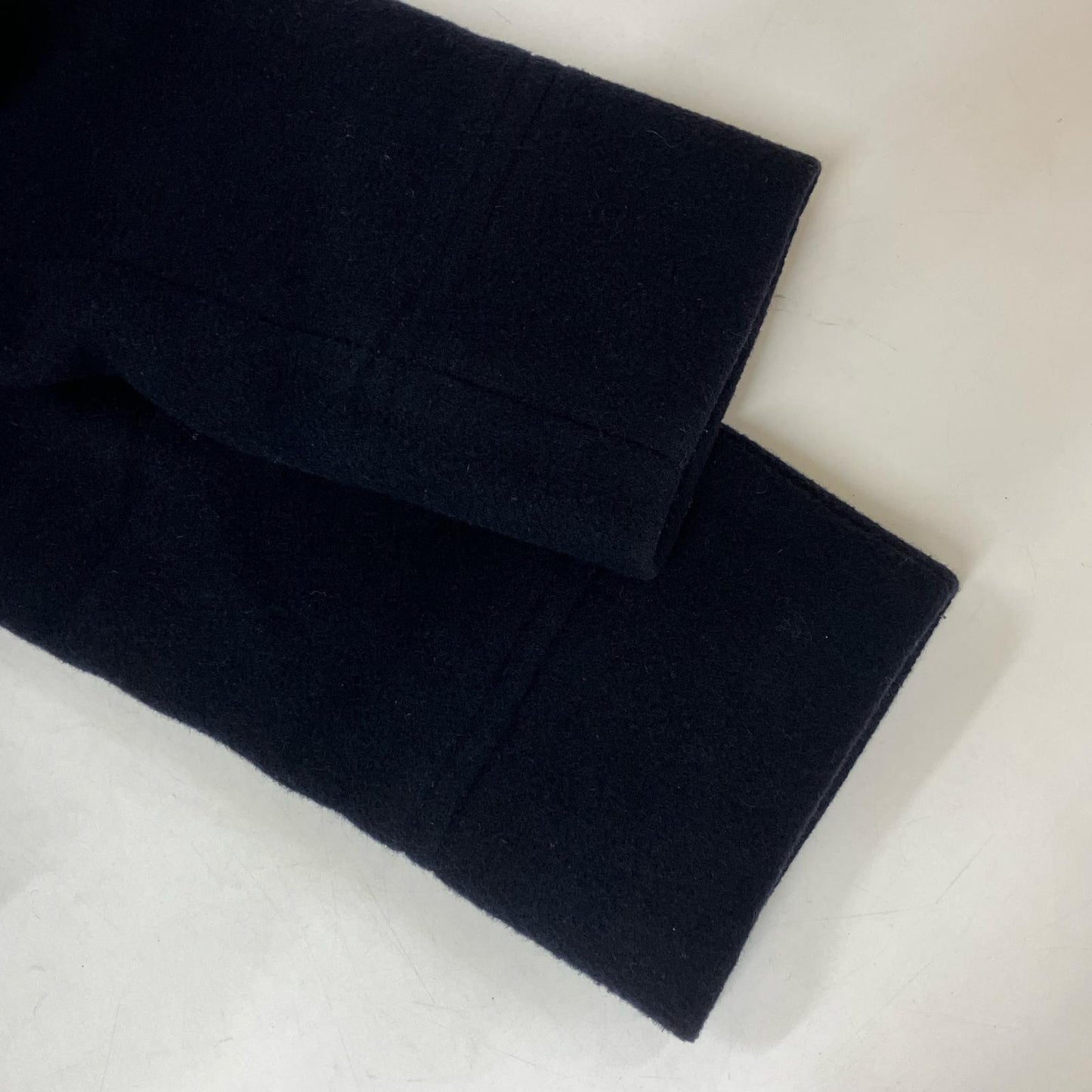 POLO RALPH LAUREN Polo 拉夫劳伦 海军蓝 羊毛混纺 斜纹布 牛角扣大衣 外套