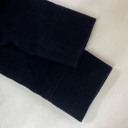 POLO RALPH LAUREN Polo 拉夫劳伦 海军蓝 羊毛混纺 斜纹布 牛角扣大衣 外套