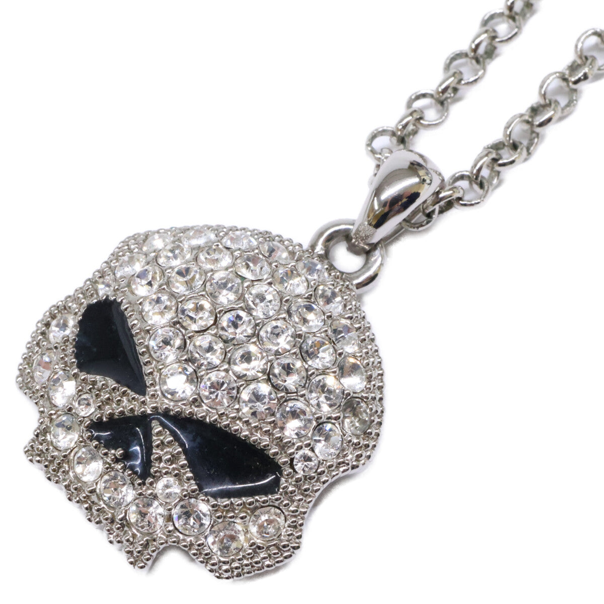 HARLEY DAVIDSON ハーレーダビッドソン 99411-12VW スカル スワロフスキークリスタル ネックレス