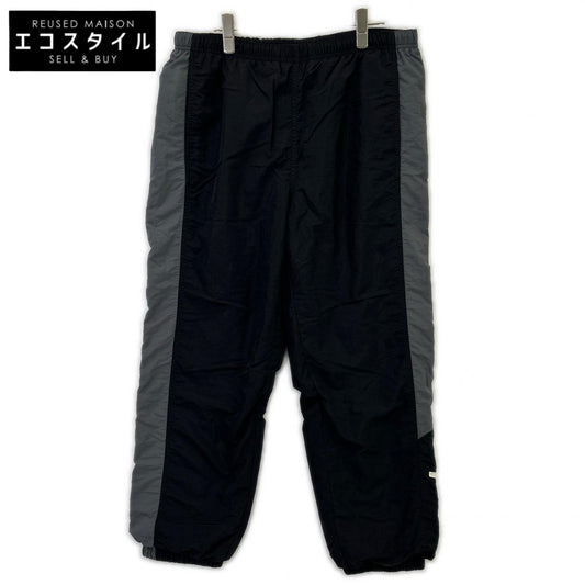 Supreme シュプリーム 19AW ブラック×グレー Side Logo Track Pant ボトムス