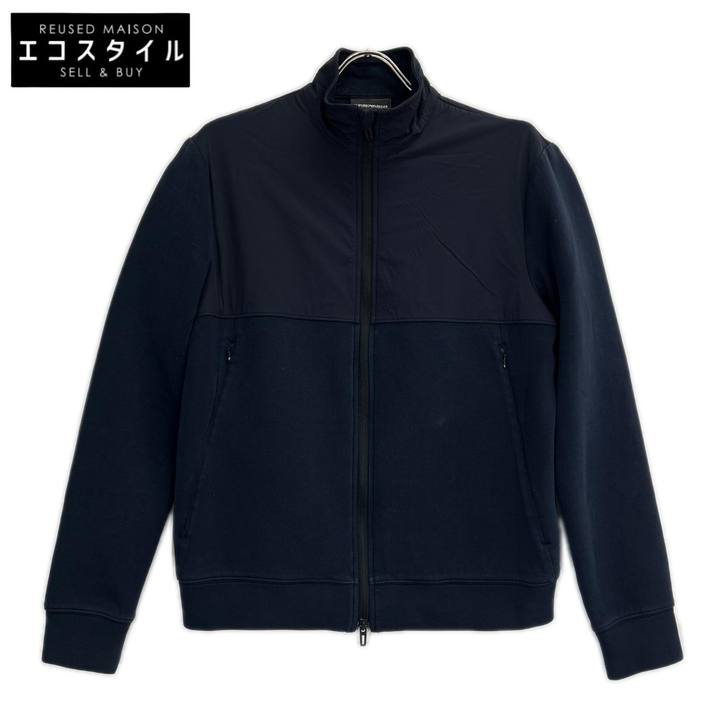 EMPORIOARMANI エンポリオアルマーニ 6G1BS2 1JHSZ ネイビー スタンドカラー ジップアップジャケット ジャケット