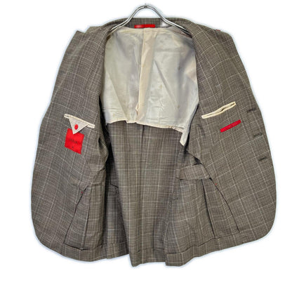 ISAIA イザイア 007173/000 ブラウン ウール×リネン 3Bジャケット ジャケット