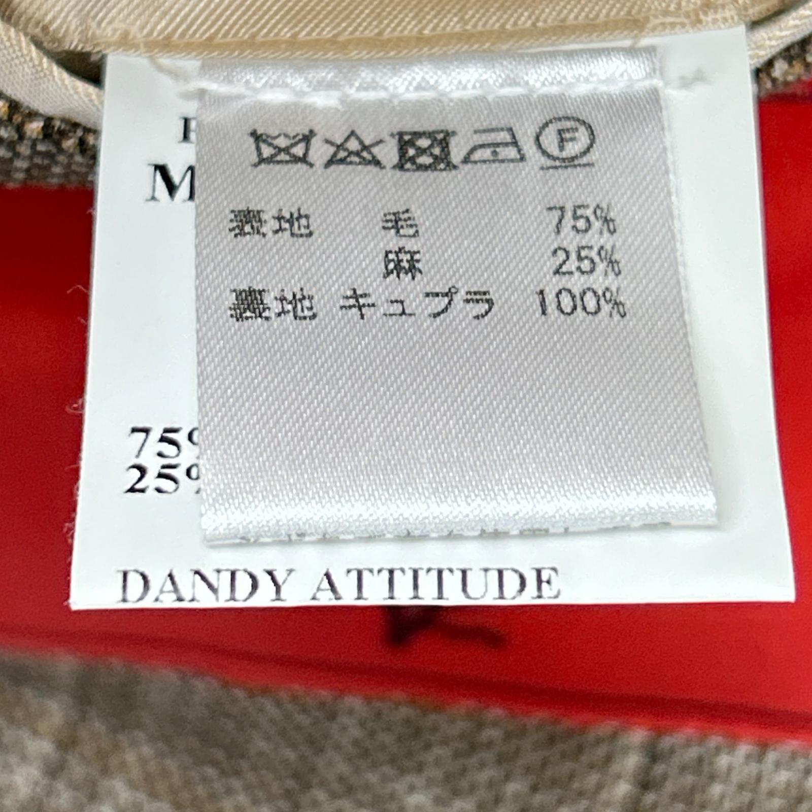 ISAIA イザイア 007173/000 ブラウン ウール×リネン 3Bジャケット