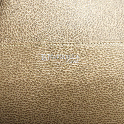 E.MARINELLA Marinella L-shaped zipper clutch bag, second bag, men's leather, brown