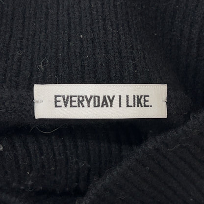 EVERY DAY I LIKE EVERYDAY I LIKE Black Aries Turtleneck Pullover Top F Ladies
