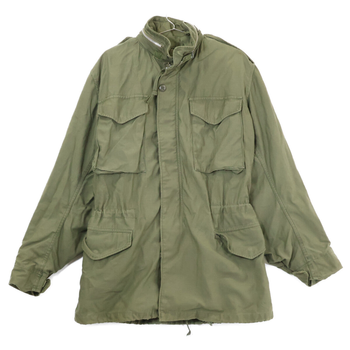 MILITARY ミリタリー カーキ 69年製 M-65 アルミジップ 袖マチ付 2nd