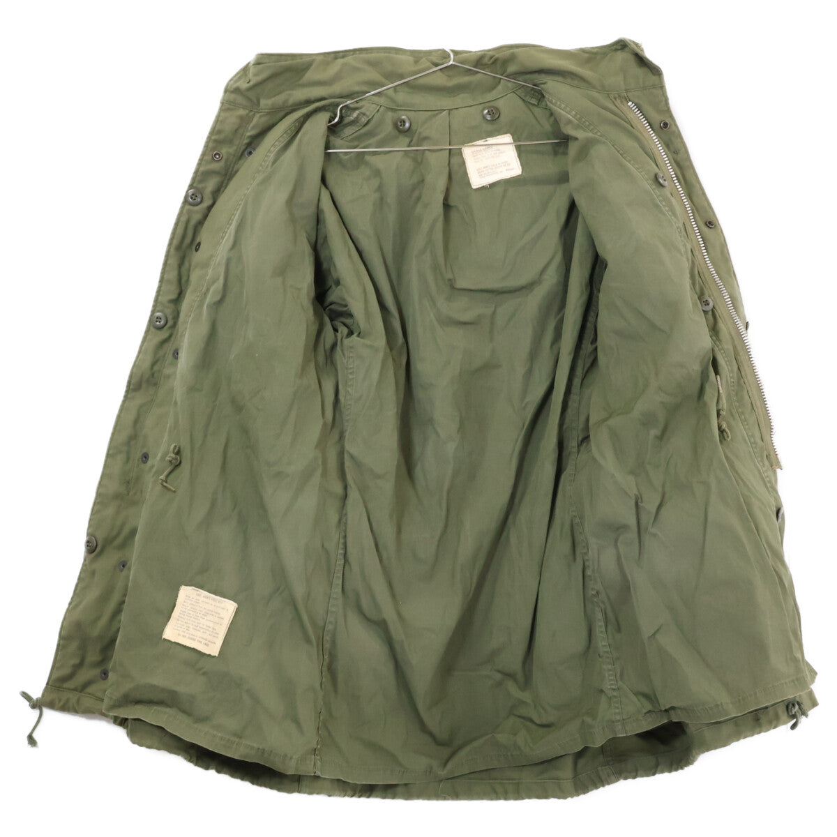 MILITARY ミリタリー カーキ 69年製 M-65 アルミジップ 袖マチ付 2ndフィールドジャケット ジャケット