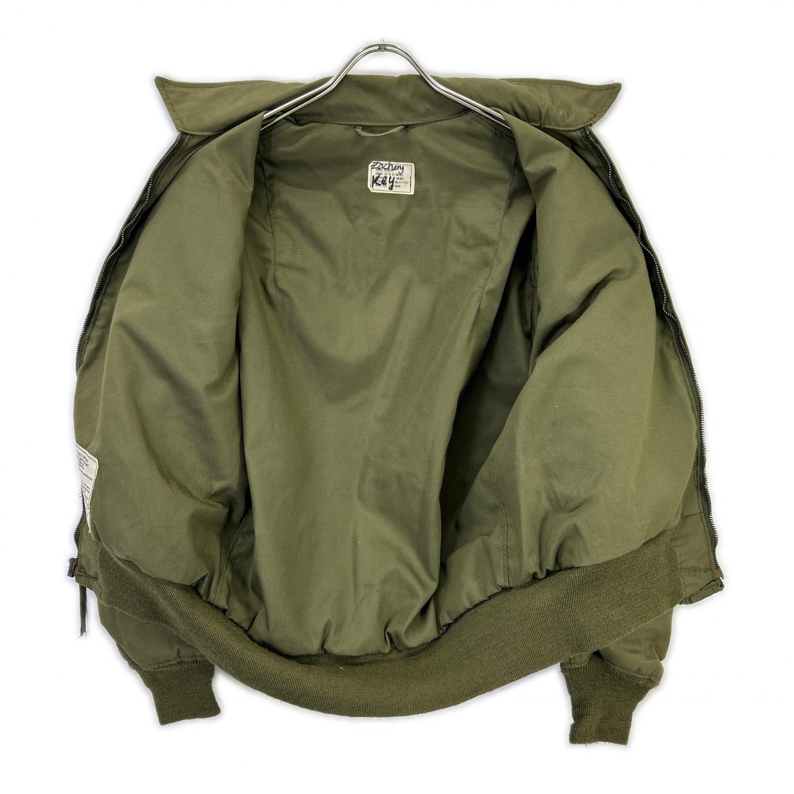 MILITARY ミリタリー カーキ 80年製 ミッキーパッチ付 CVC タンカースジャケット ジャケット