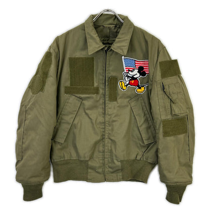 MILITARY ミリタリー カーキ 86年製 フラッグパッチ付き CVC タンカースジャケット ジャケット