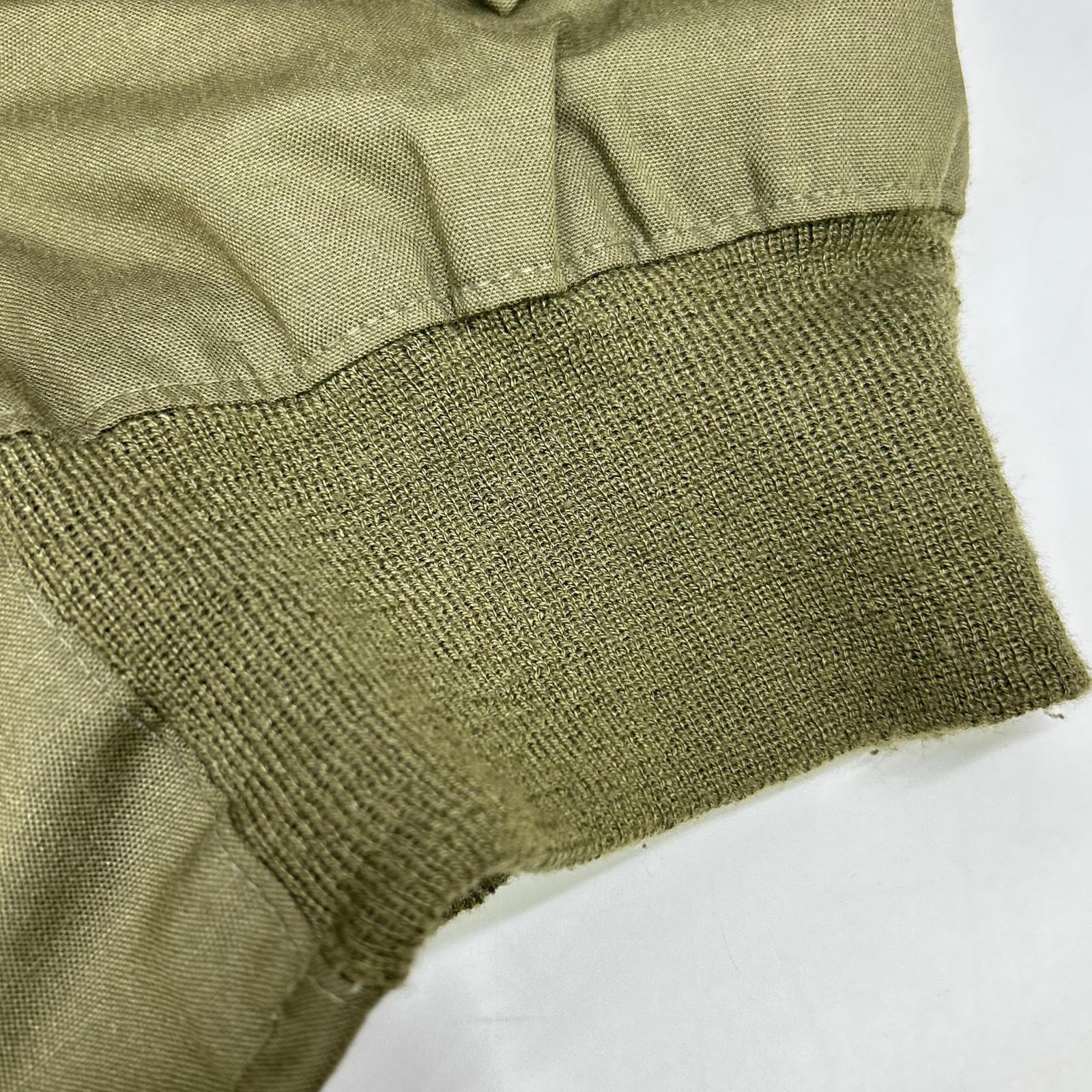 MILITARY ミリタリー カーキ 86年製 フラッグパッチ付き CVC タンカースジャケット ジャケット