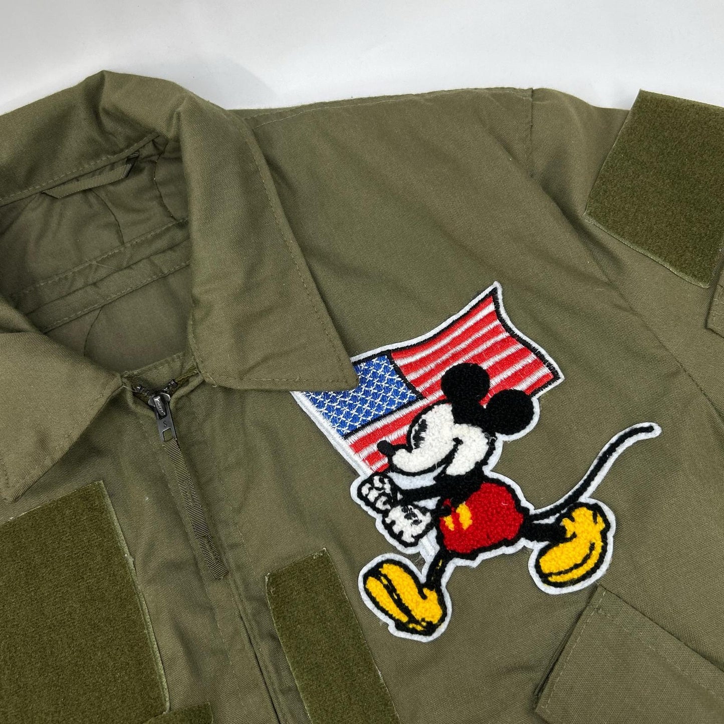 MILITARY ミリタリー カーキ 86年製 フラッグパッチ付き CVC タンカースジャケット ジャケット