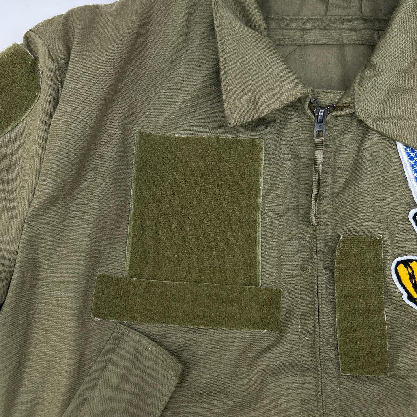 MILITARY ミリタリー カーキ 86年製 フラッグパッチ付き CVC タンカースジャケット ジャケット