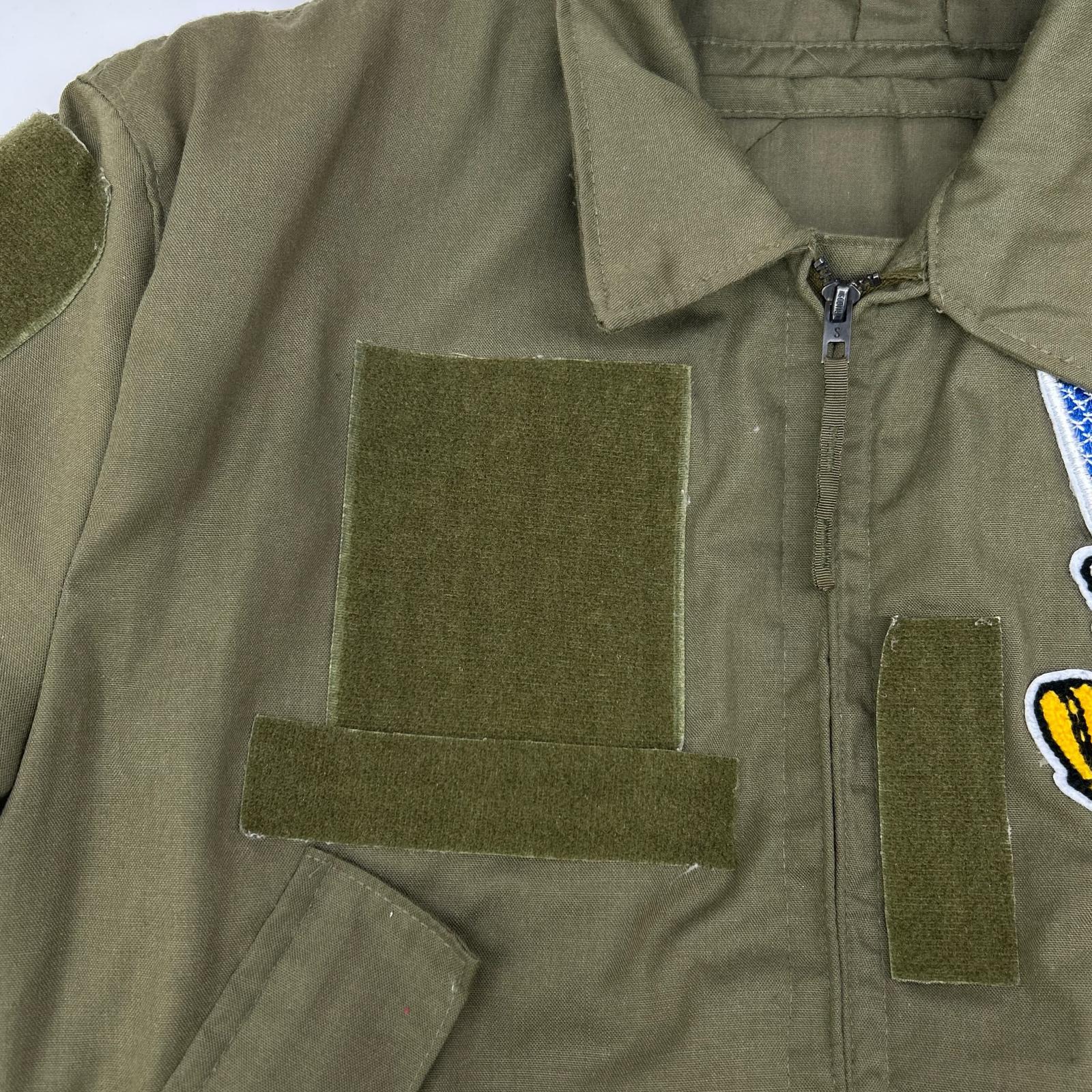 MILITARY ミリタリー カーキ 86年製 フラッグパッチ付き CVC タンカースジャケット ジャケット