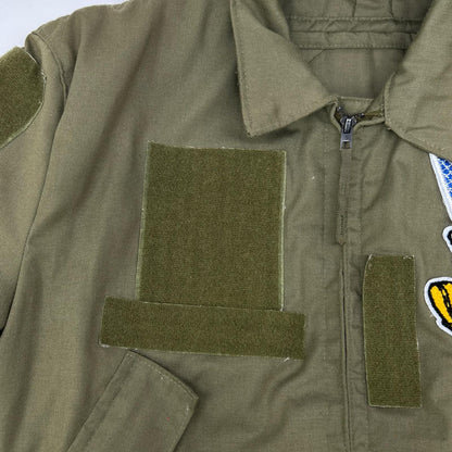 MILITARY ミリタリー カーキ 86年製 フラッグパッチ付き CVC タンカースジャケット ジャケット