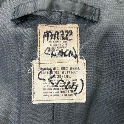 MILITARY 军事 卡其色 80年代早期款式 带补丁 CWU-36P飞行夹克 夹克
