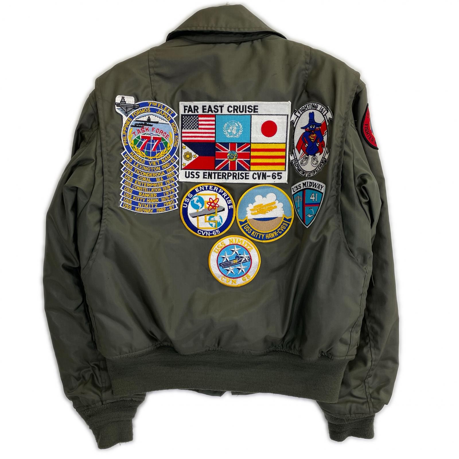 MILITARY ミリタリー カーキ 76年製 レスキューポケット CWU-45/Pフライトジャケット ジャケット