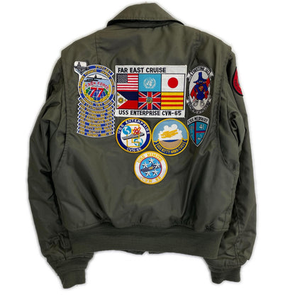 MILITARY ミリタリー カーキ 76年製 レスキューポケット CWU-45/Pフライトジャケット ジャケット