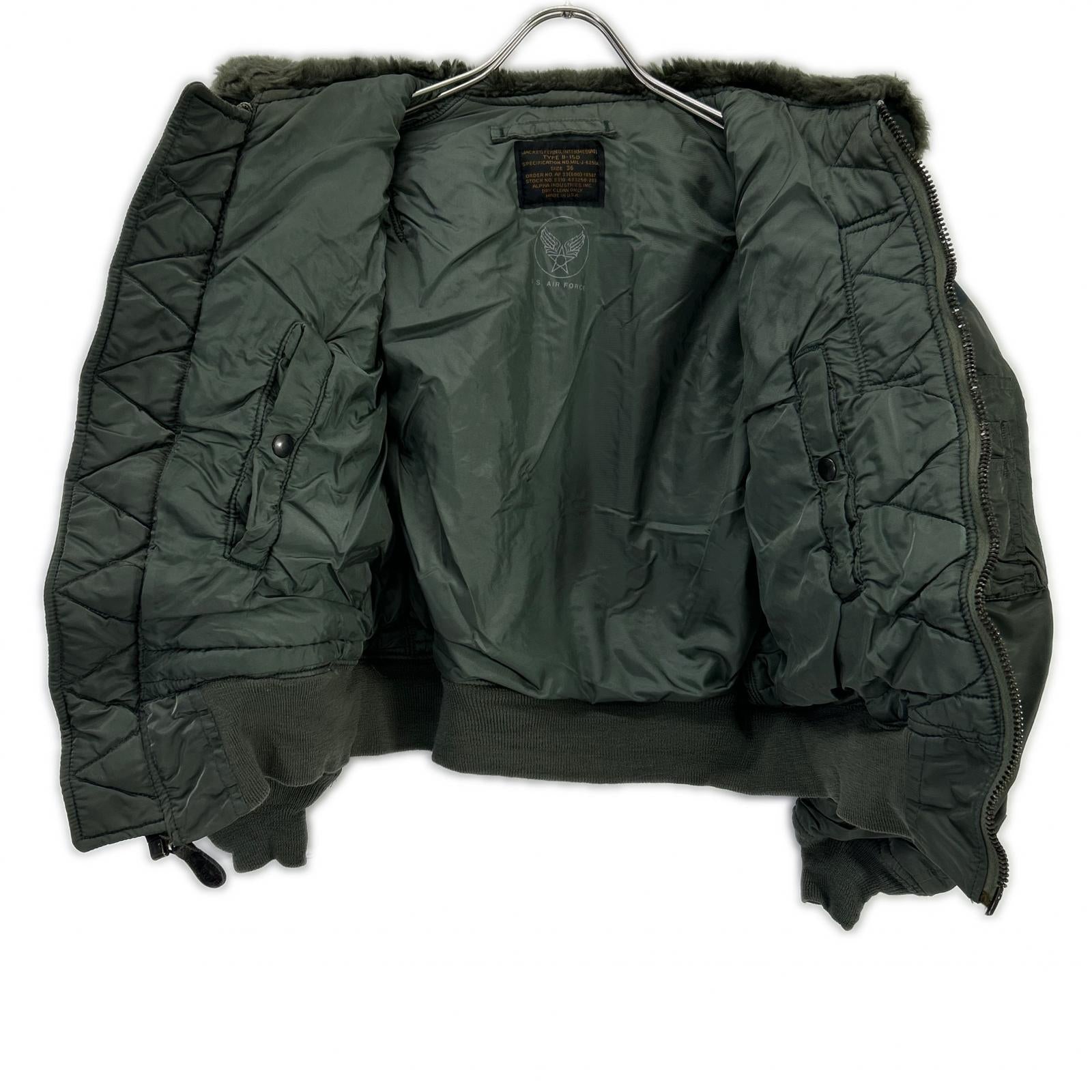 ALPHA INDUSTRIES 阿尔法工业 卡其色 B-15D 50年代复刻 飞行夹克 夹克