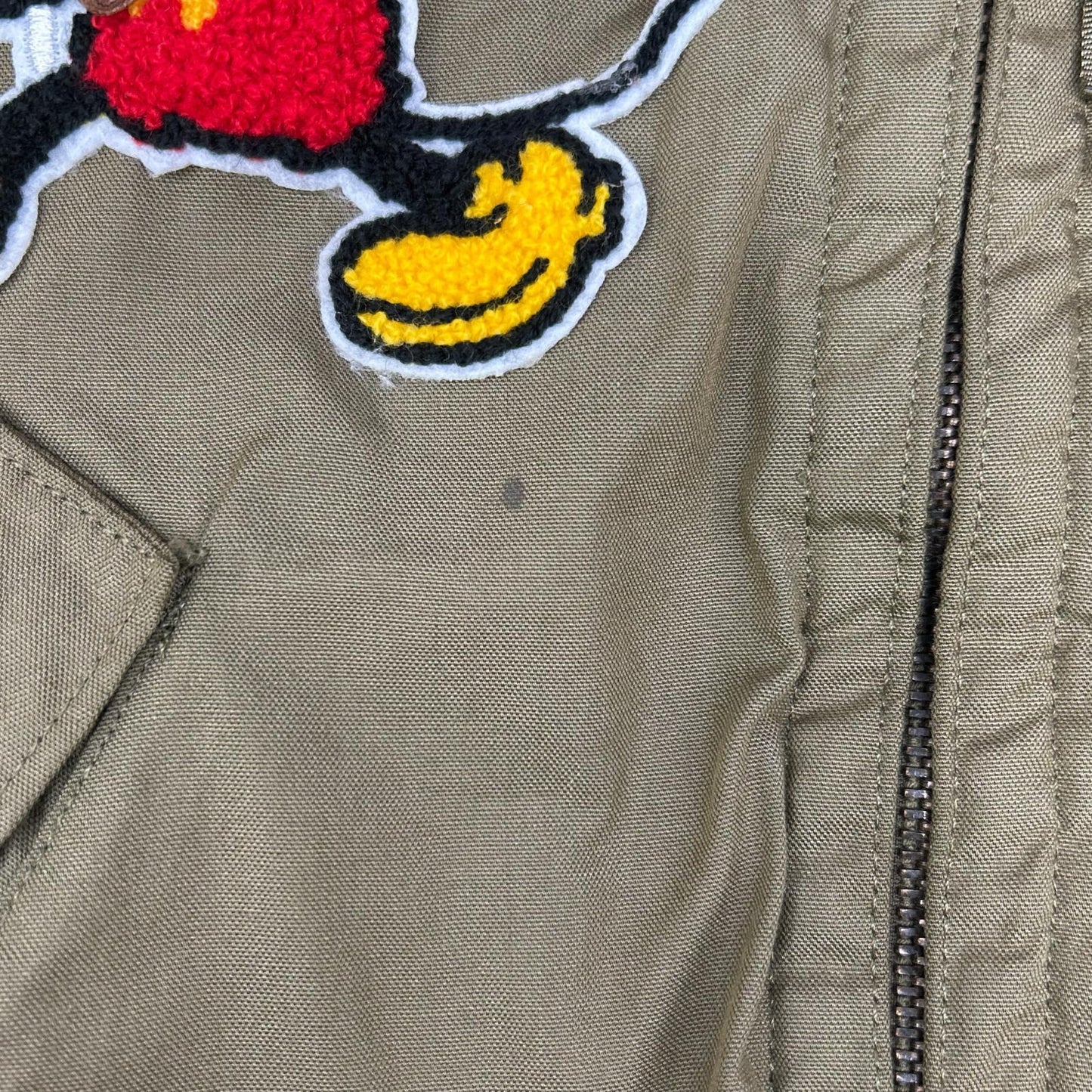MILITARY Military Khaki Fur-Customized CVC Helicrew Flight Jacket Jacket