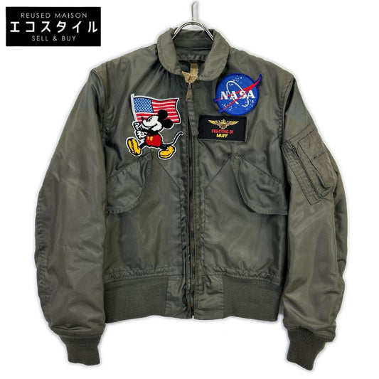 Khaki 1979 CWU-36/P NASA Patch Early Flight Jacket S Men's