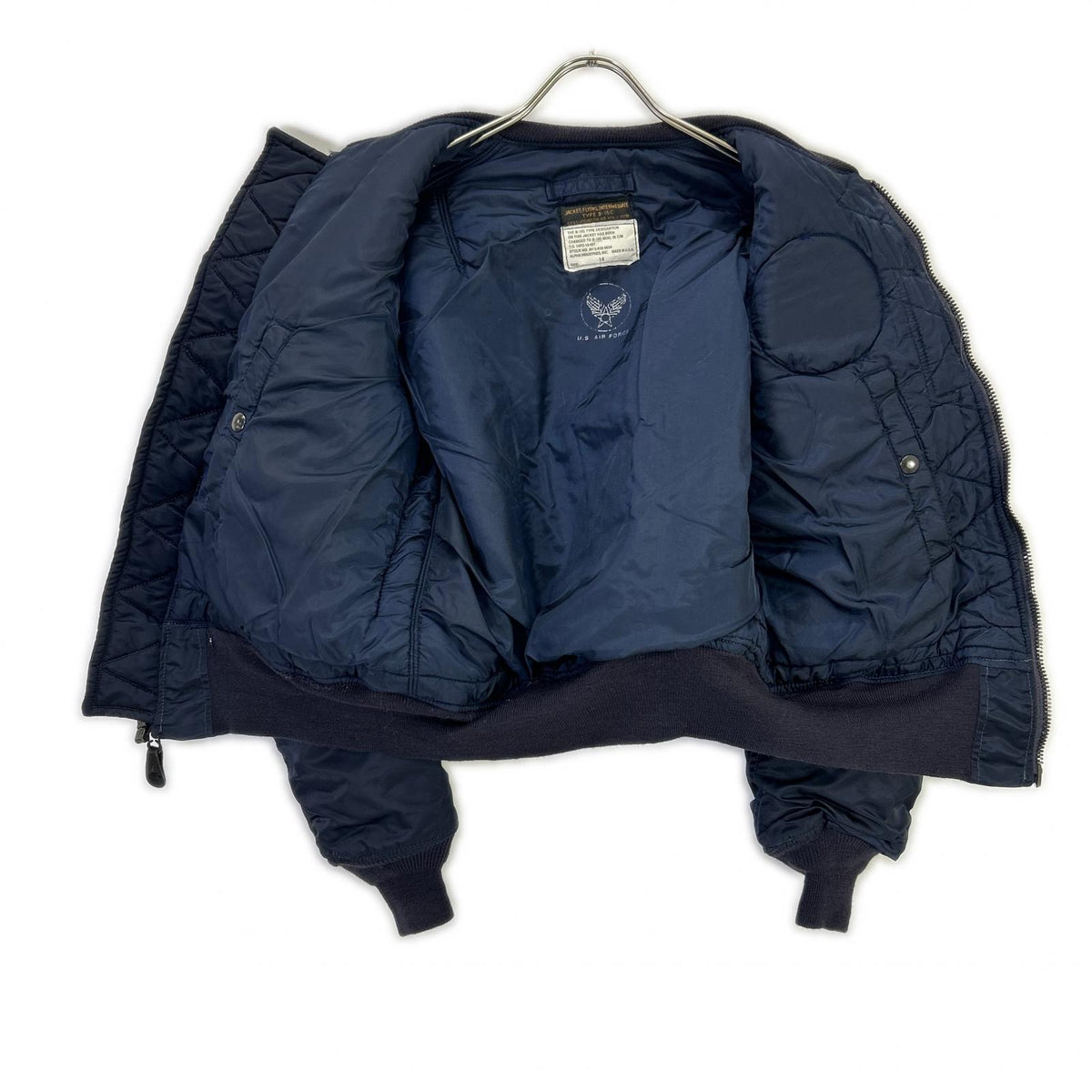ALPHA INDUSTRIES アルファインダストリーズ ネイビー B15-C 50s復刻 フライトジャケット ジャケット