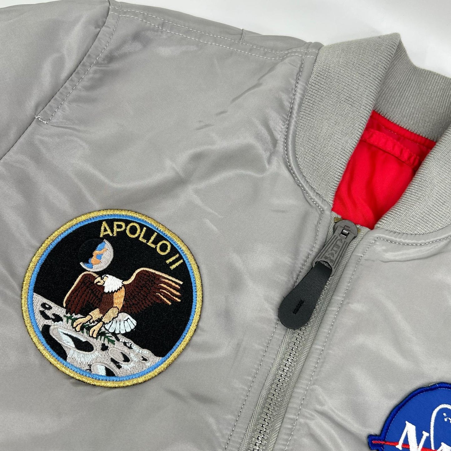 ALPHA INDUSTRIES 阿尔法工业 银色 阿波罗 MA-1 飞行夹克