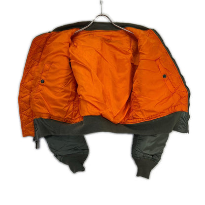ALPHA INDUSTRIES アルファインダストリーズ カーキ MA-1 1968年復刻 パッチ付き フライトジャケット ジャケット