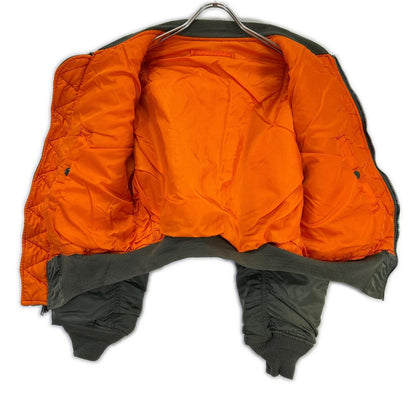 ALPHA INDUSTRIES アルファインダストリーズ カーキ MA-1 1968年復刻 パッチ付き フライトジャケット ジャケット