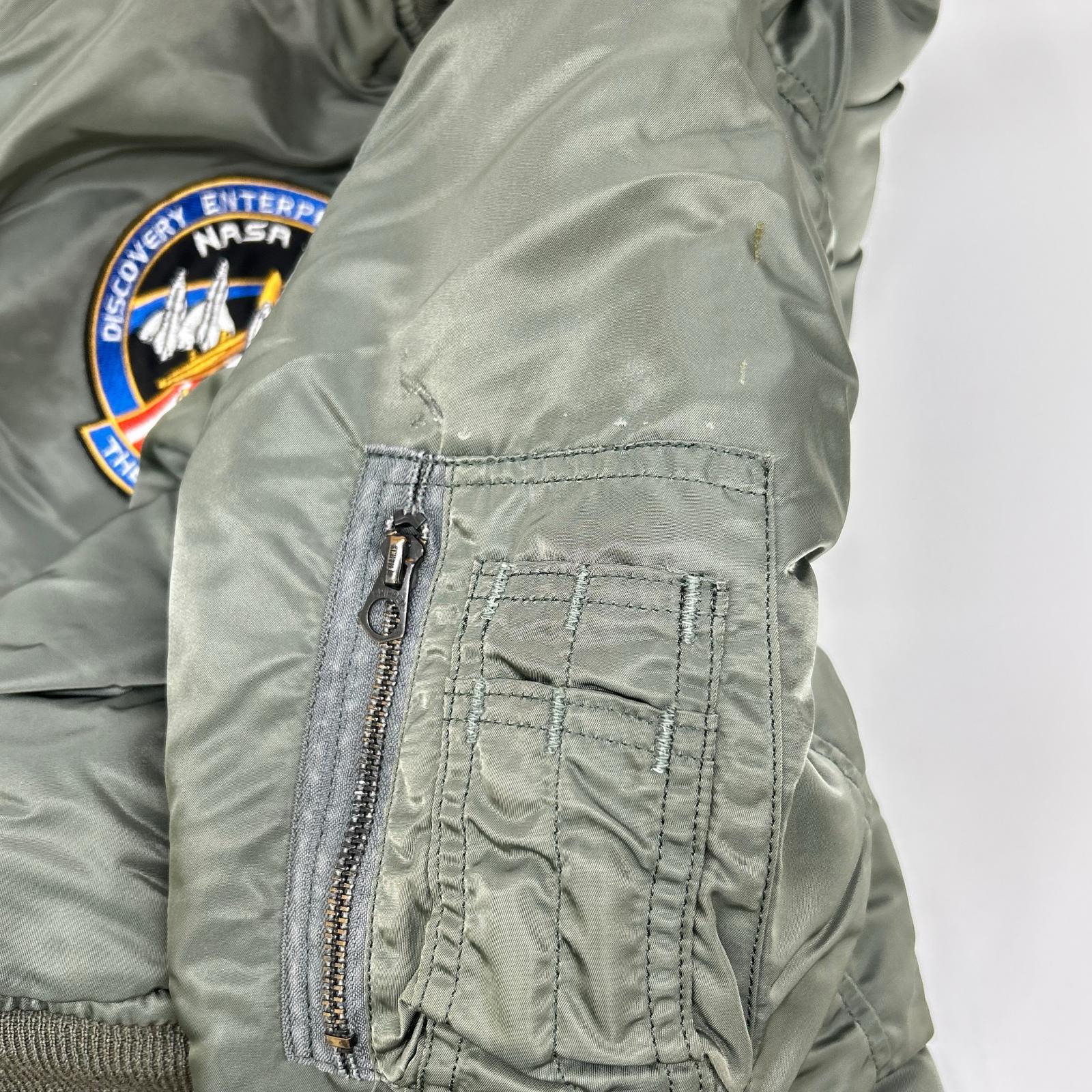 ALPHA INDUSTRIES 阿尔法工业 卡其色 MA-1 1968年复刻款 带徽章飞行夹克 夹克