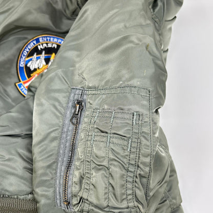 ALPHA INDUSTRIES 阿尔法工业 卡其色 MA-1 1968年复刻款 带徽章飞行夹克 夹克