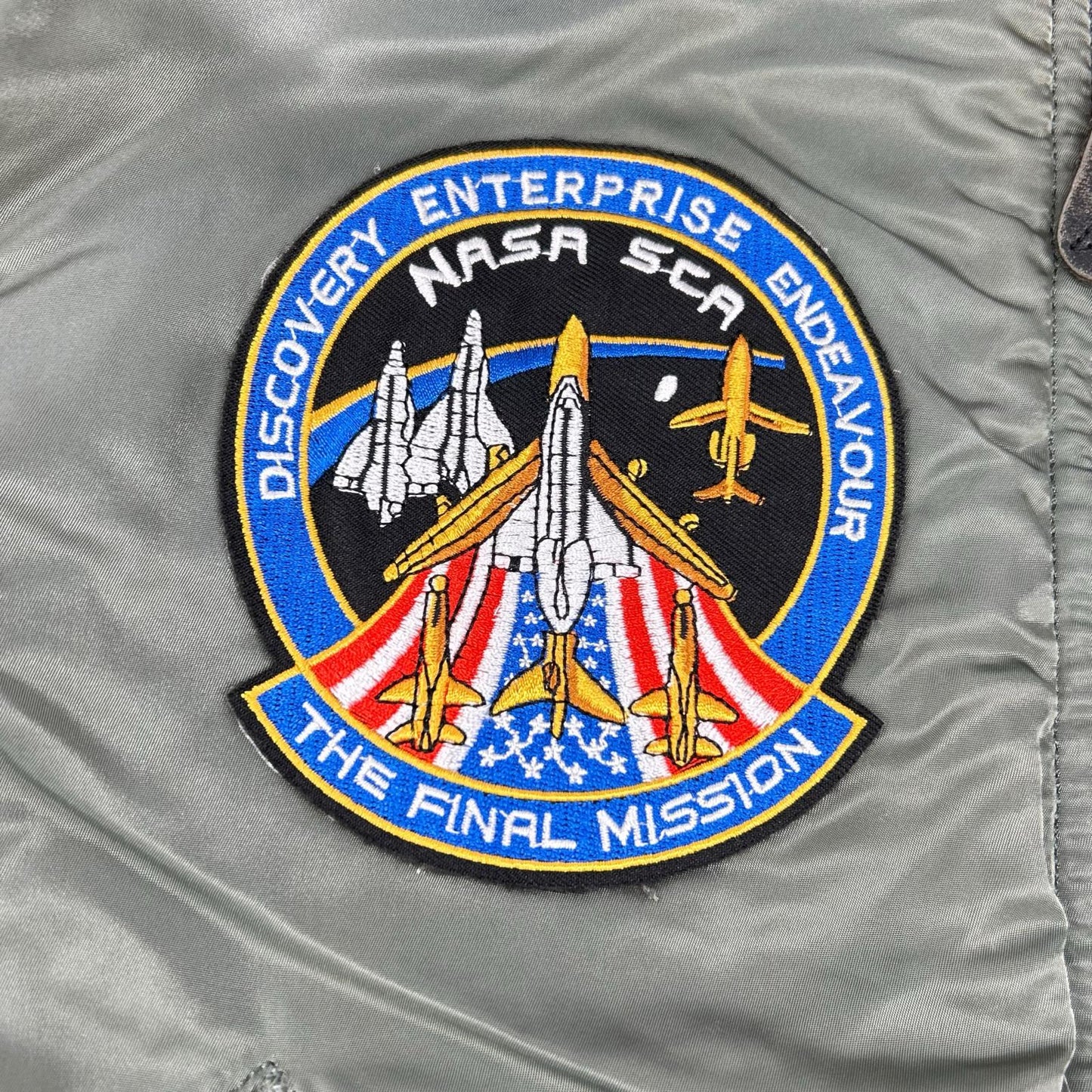 ALPHA INDUSTRIES 阿尔法工业 卡其色 MA-1 1968年复刻款 带徽章飞行夹克 夹克