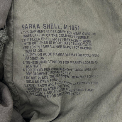 MILITARY Military Khaki 1950s M51 fishtail parka hood set Jacket