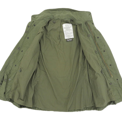 ALPHA INDUSTRIES アルファインダストリーズ M65 フィールド ジャケット フード付 メンズ カーキグリーン SMALL REGULAR USA製 ジャケット