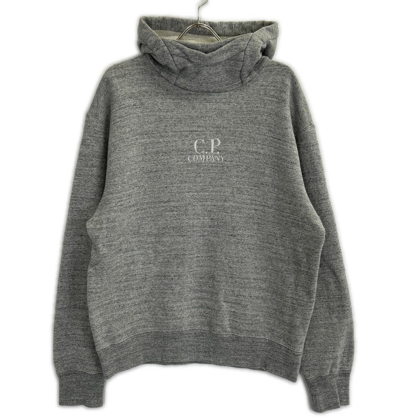 C.P.COMPANY C.P.公司 24AW 灰色 徽标 抓绒连帽卫衣 上衣