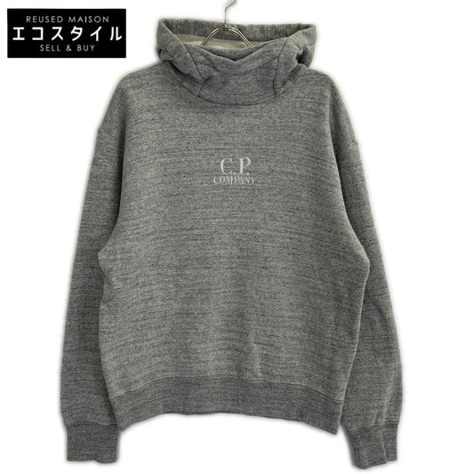 C.P.COMPANY C.P. Company 24AW Gray Logo Fleece Hooded Sweatshirt Hoodie Top