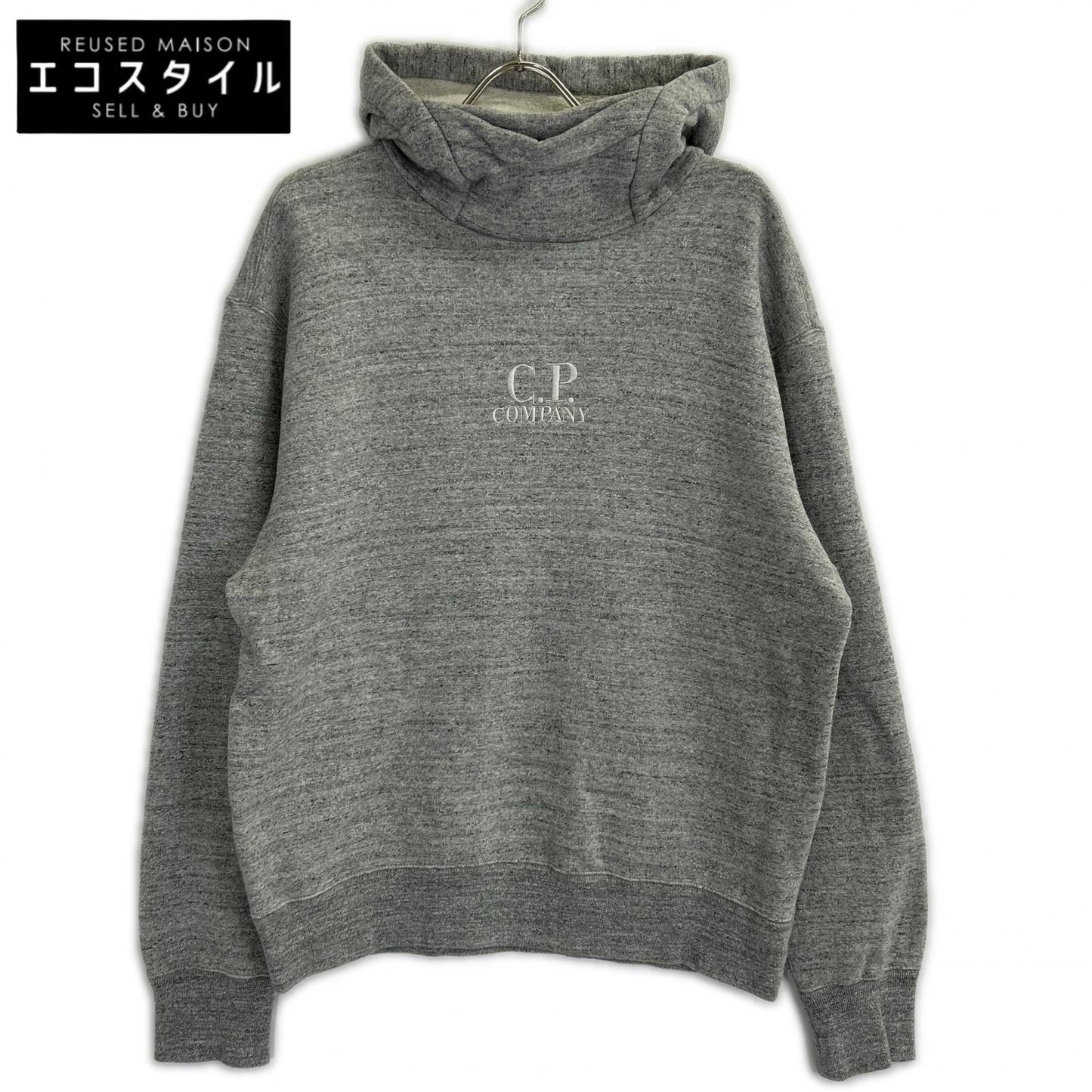 C.P.COMPANY C.P.公司 24AW 灰色 徽标 抓绒连帽卫衣 上衣