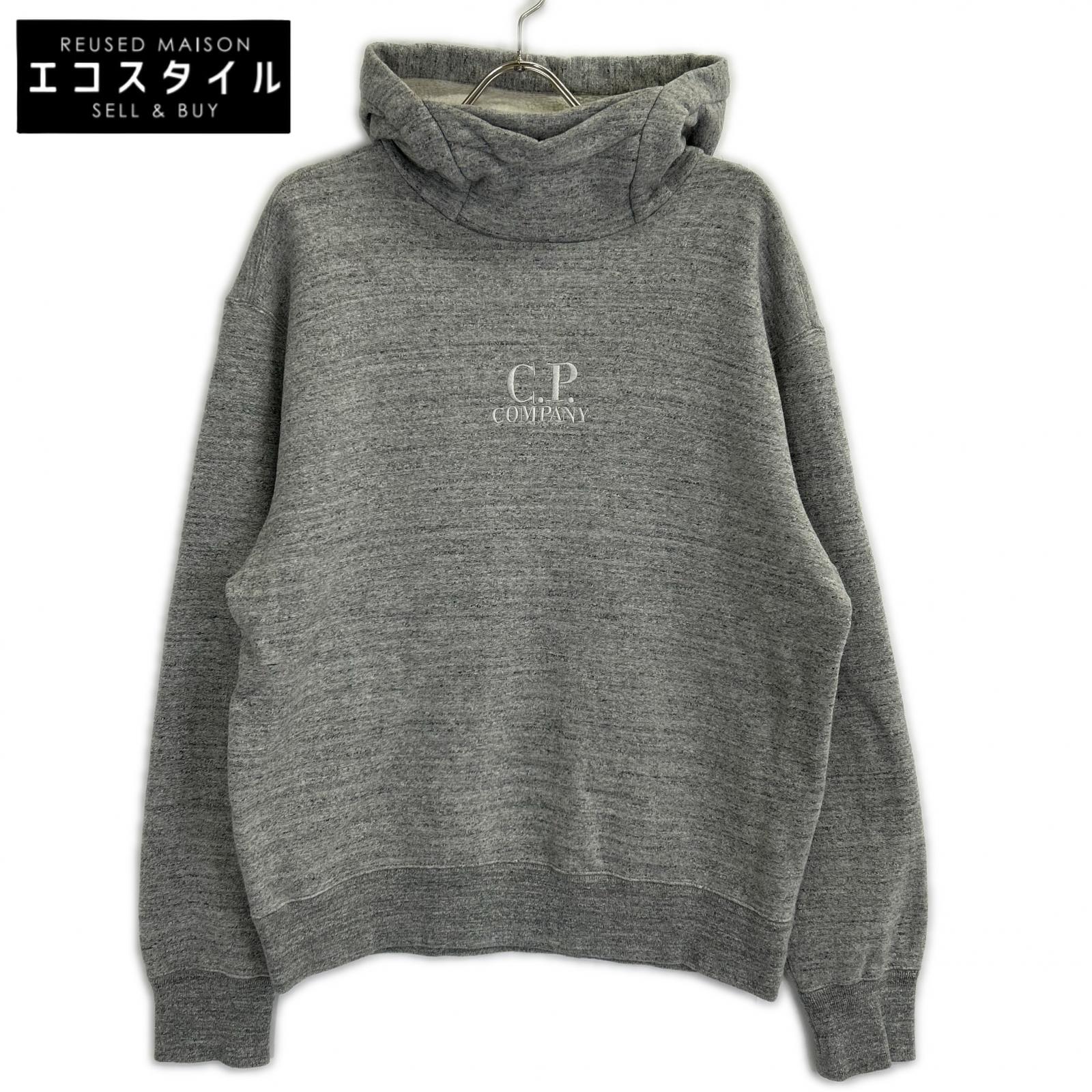 C.P.COMPANY C.P.公司 24AW 灰色 徽标 抓绒连帽卫衣 上衣