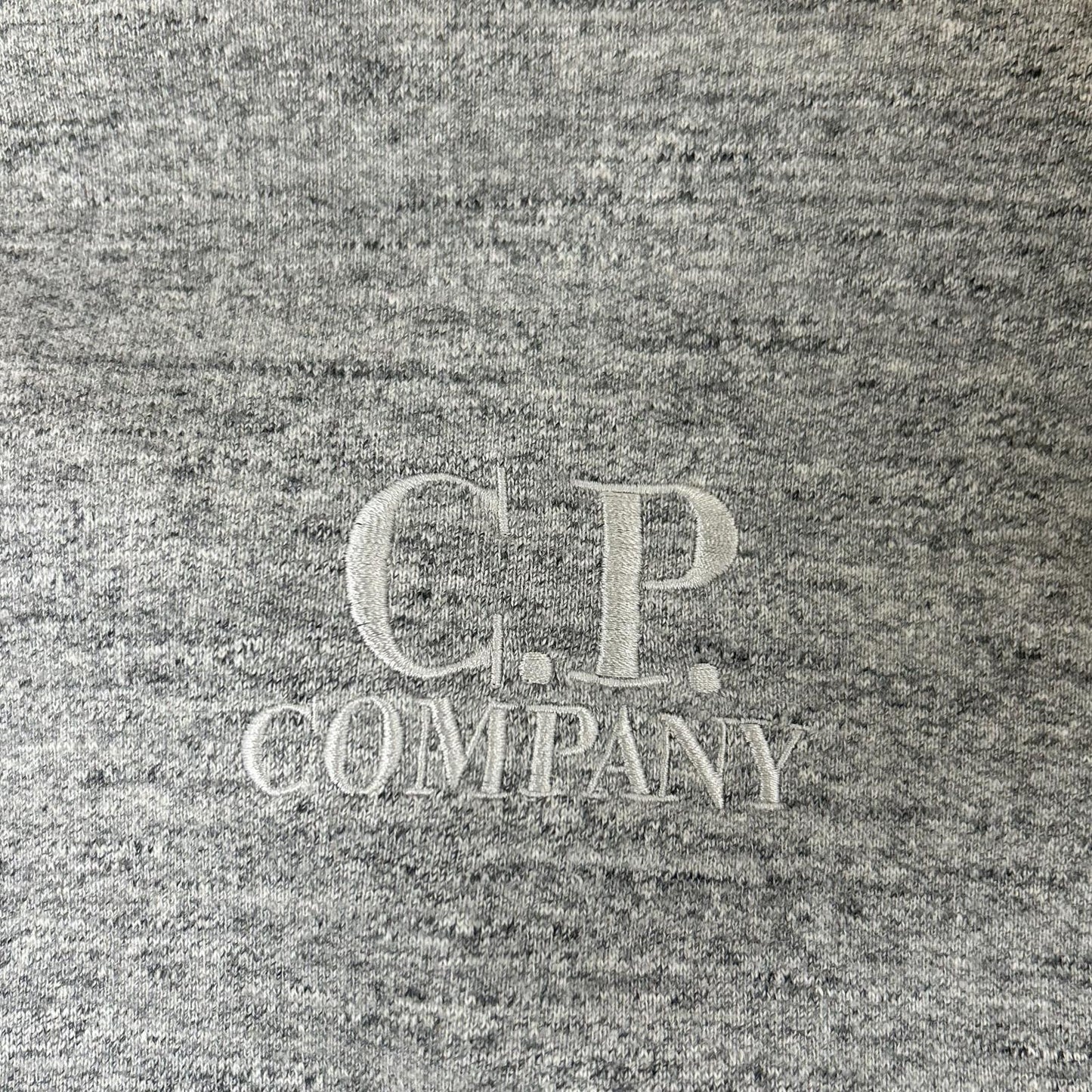 C.P.COMPANY C.P.公司 24AW 灰色 徽标 抓绒连帽卫衣 上衣
