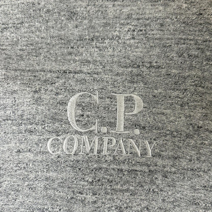 C.P.COMPANY C.P.公司 24AW 灰色 徽标 抓绒连帽卫衣 上衣