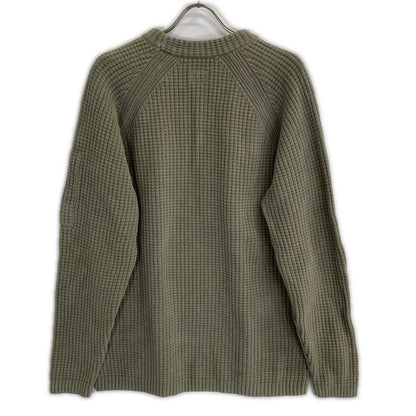 C.P.COMPANY C.P. Company 25AW Khaki Cotton Chenille Crewneck Lens Sweater Tops