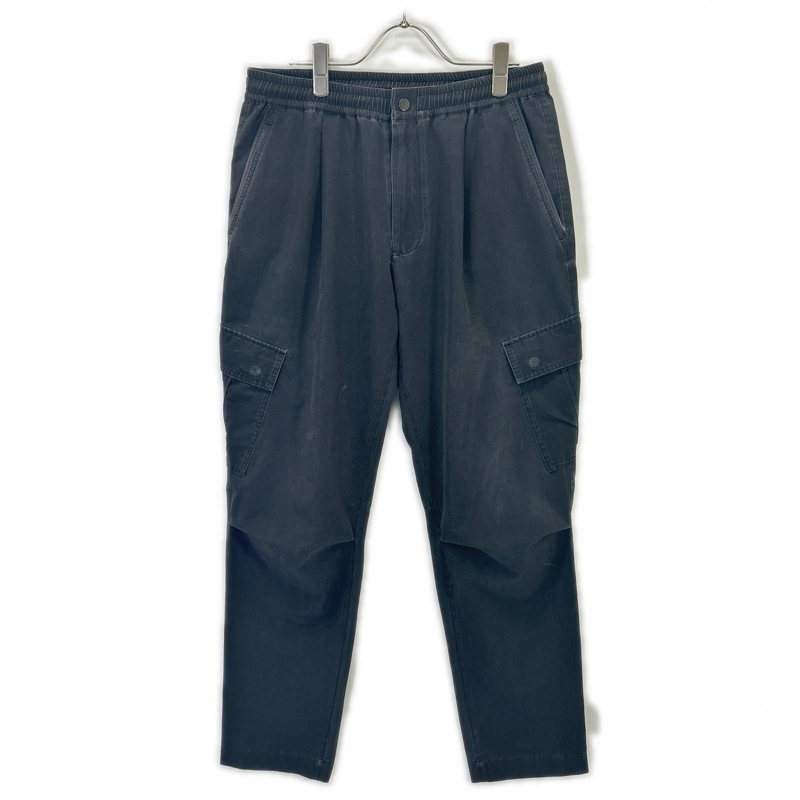 jun hashimoto ジュンハシモト ブラック 24AW PIGMENT AIRDOT カーゴパンツ ボトムス