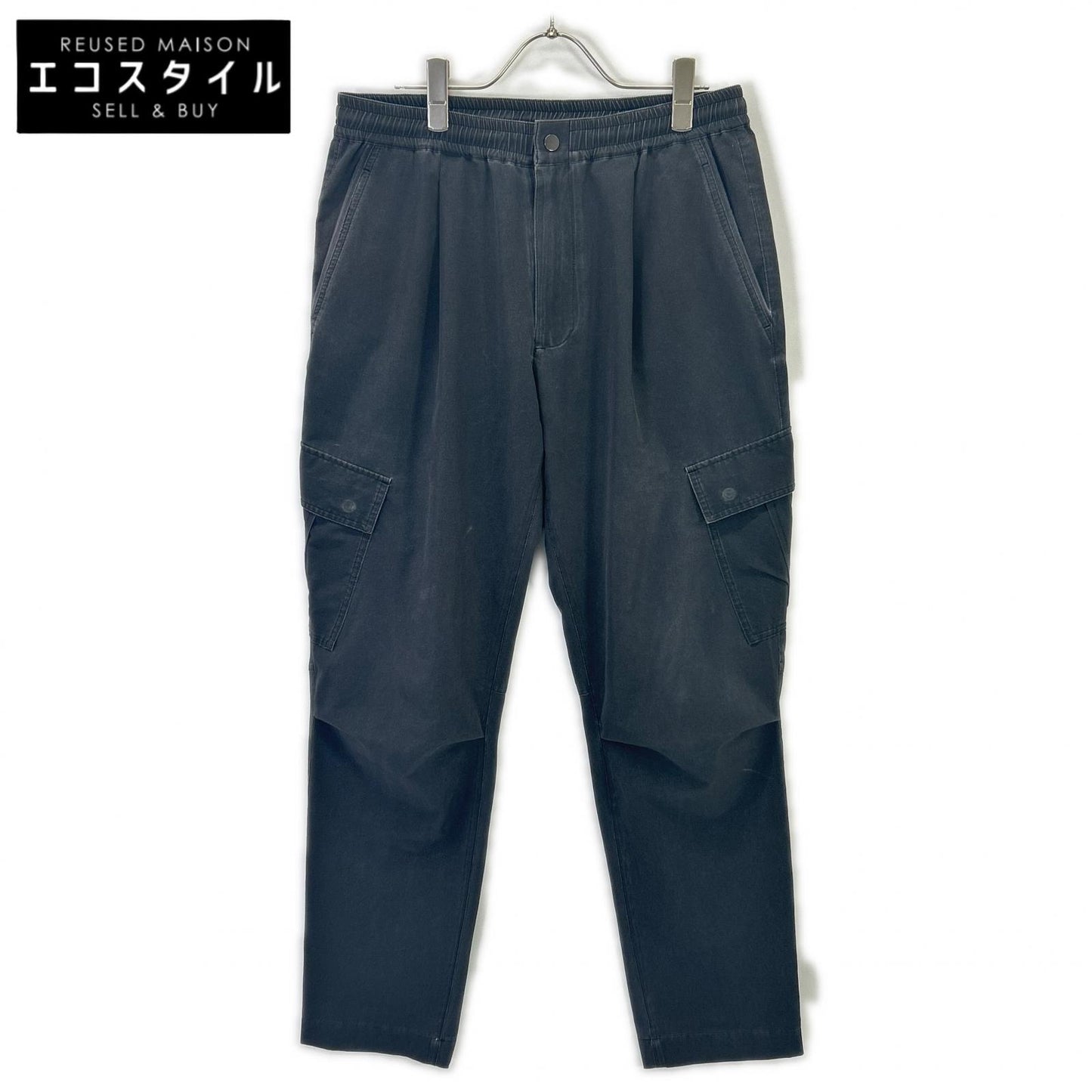 jun hashimoto ジュンハシモト ブラック 24AW PIGMENT AIRDOT カーゴパンツ ボトムス