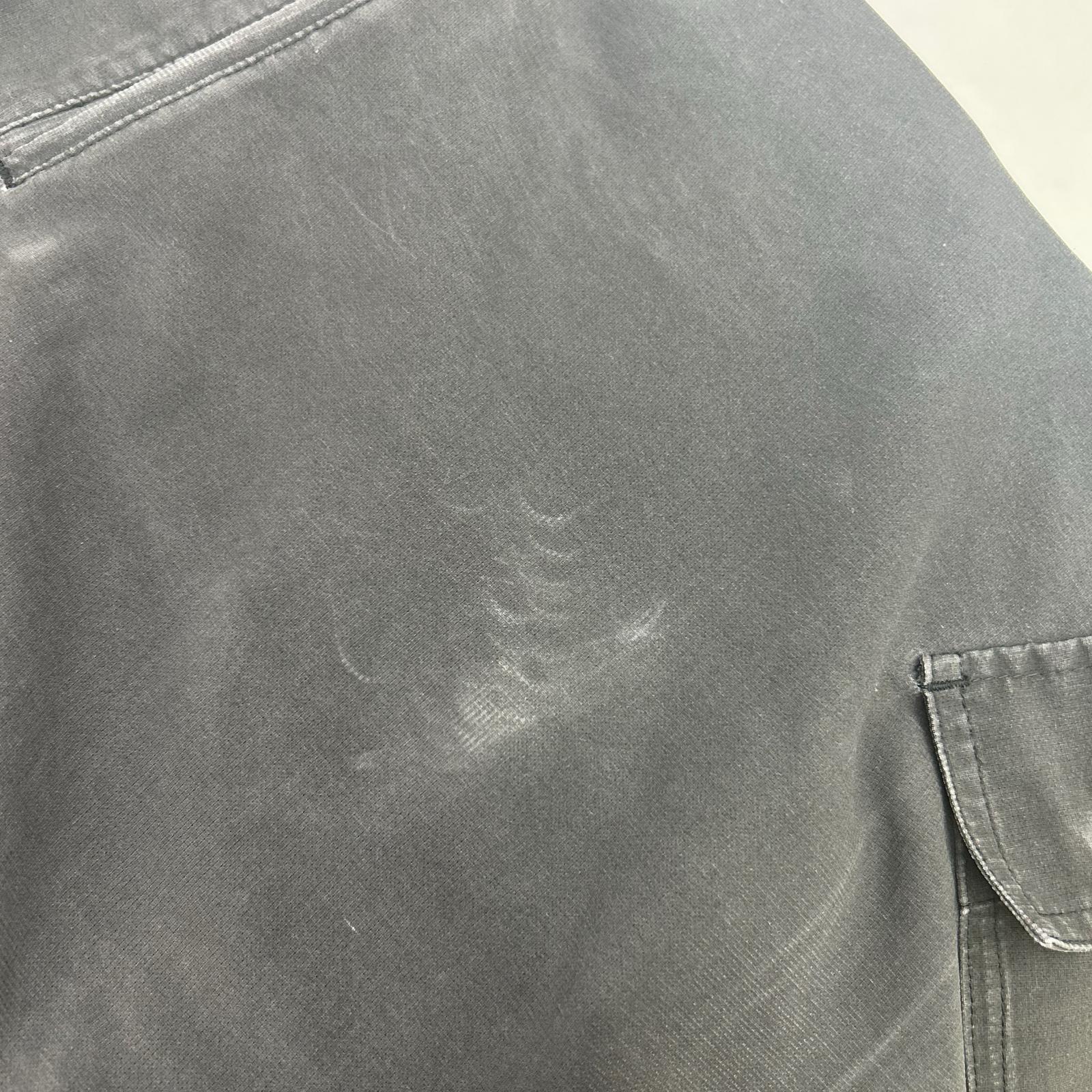 jun hashimoto ジュンハシモト ブラック 24AW PIGMENT AIRDOT カーゴパンツ ボトムス