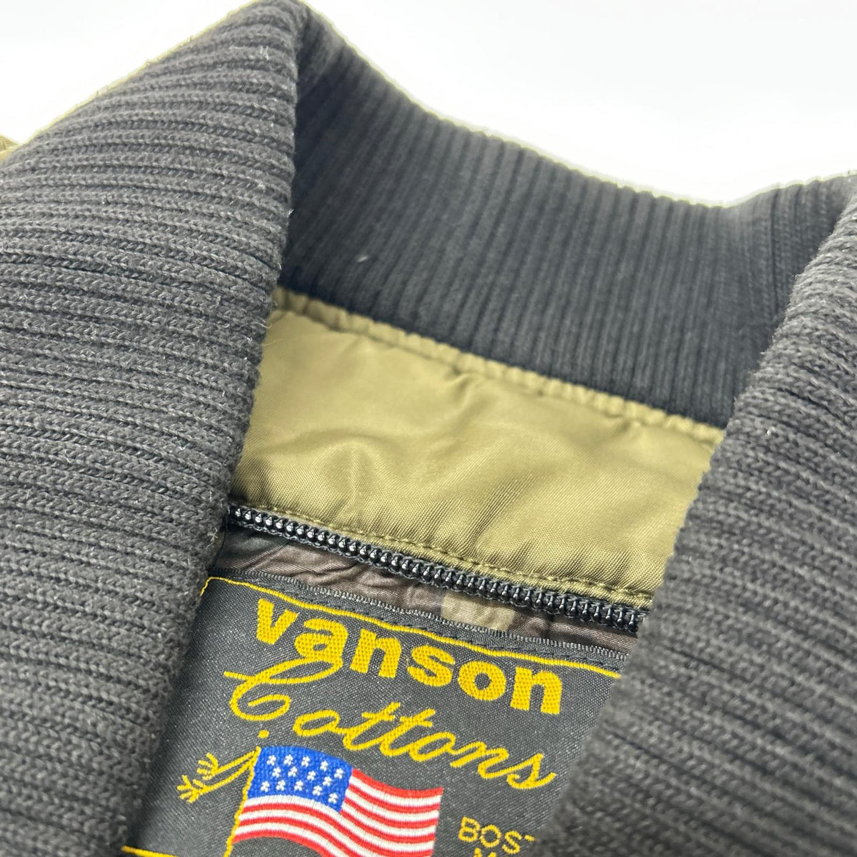 VANSON 范森 NVJK-401 卡其色 带皮质标签 MA-1飞行夹克 夹克 XL 男士
