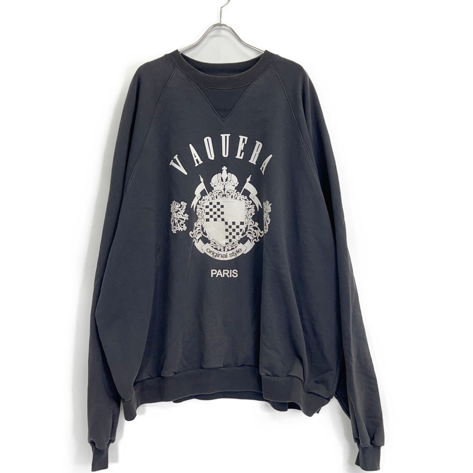 VAQUERA VAQ04T009 Black Oversized Sweatshirt Top
